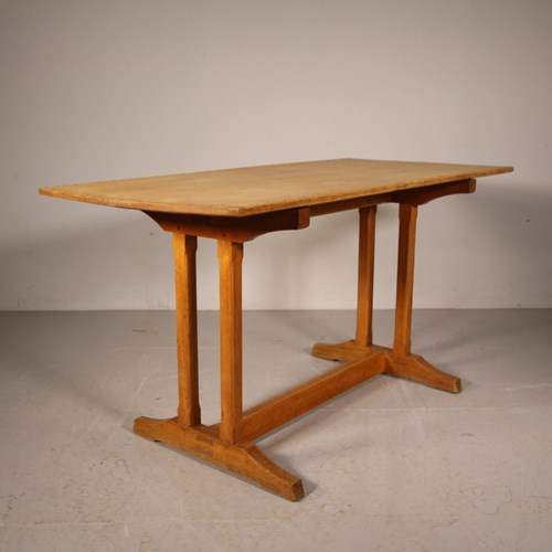 Cotswold School 1930’S Oak Refectory Table 