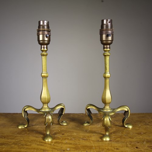 Pair Of English Antique Pullman Table Or Wall Lamps
