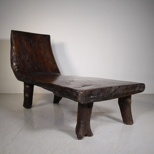 Amazing Large Scale Antique Tree Bench Seat 