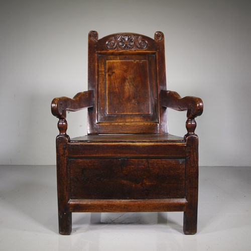 Beautiful 18Th Century Yorkshire Antique Elm Armchair