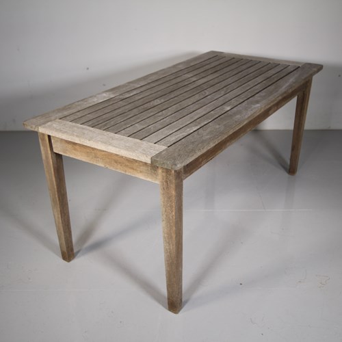 1950’S Lister Teak Garden Dining Table – Labelled 