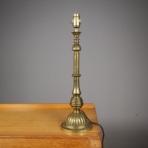 19Th Century English Antique Quality Brass Table Lamp 