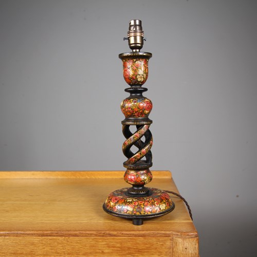Antique Kashmiri Table Lamp – Rewired