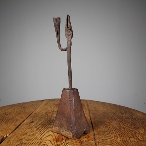Original English Georgian Antique Rushlight 