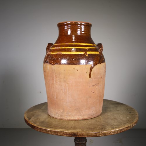 Large Antique Buckley Welsh Slipware Jar