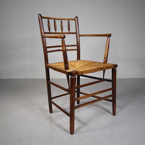 Wonderful William Morris Antique Sussex Armchair 