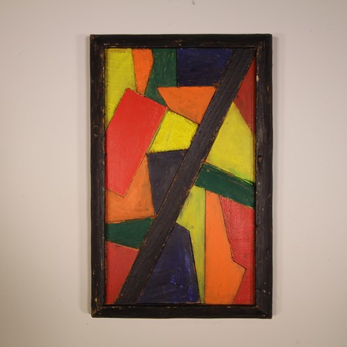 English 1960’S Framed Abstract Painting