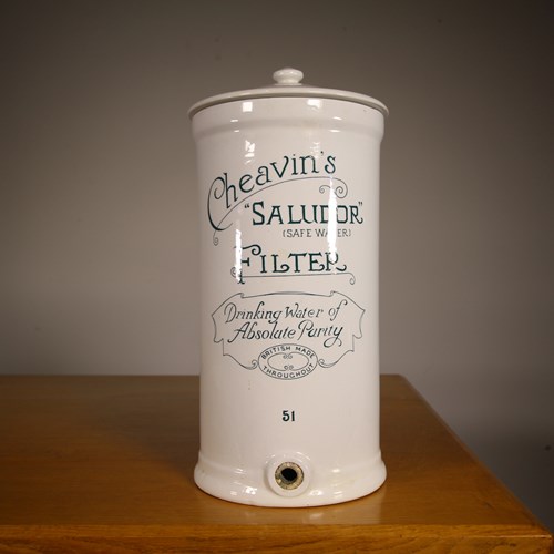 19Th Century Creamware Antique Water Purifier