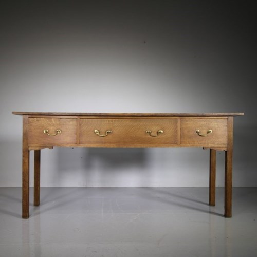 Edwardian Antique Oak Dresser / Serving Table