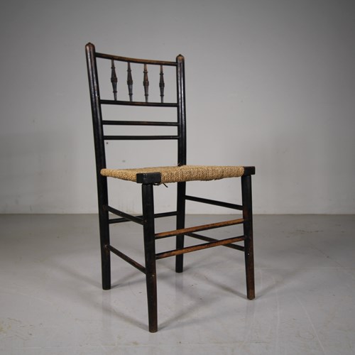 True William Morris Antique Sussex Chair 