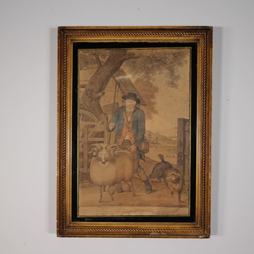 18Th Century Valentine Green Antique Mezzotint – The Fleece