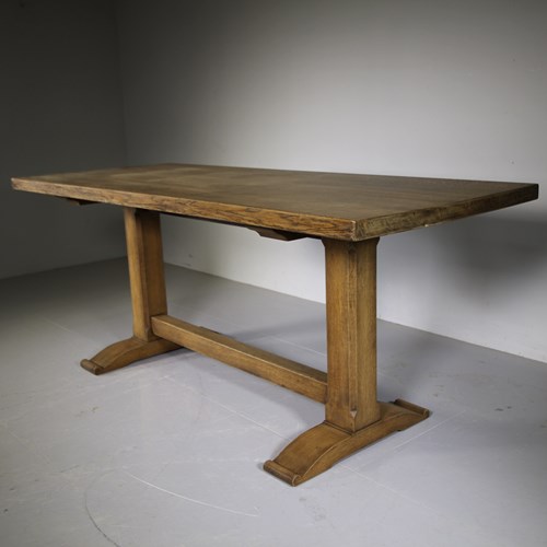 Heals Of London 1920’S Oak Refectory Dining Table