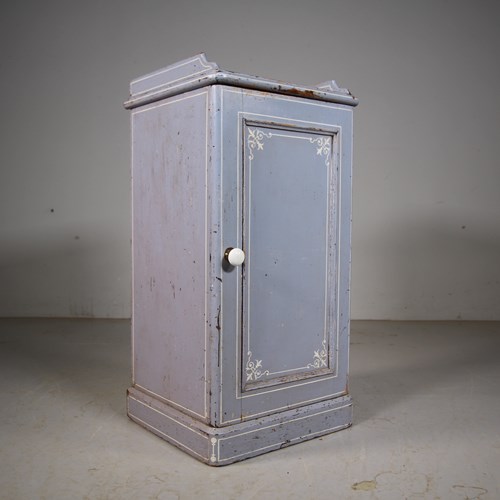 Original Painted Pine English Antique Bedside Cabinet