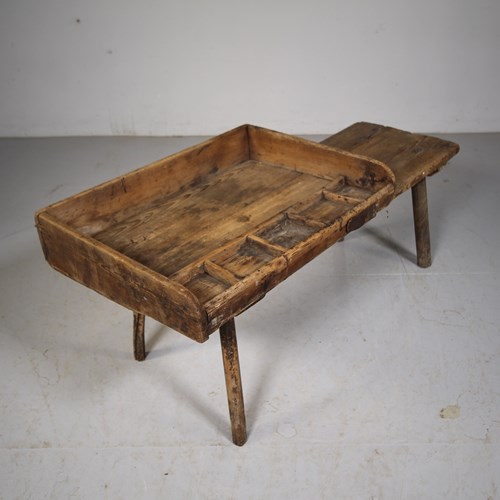 English 19Th Century Antique Cobbler's Bench Table