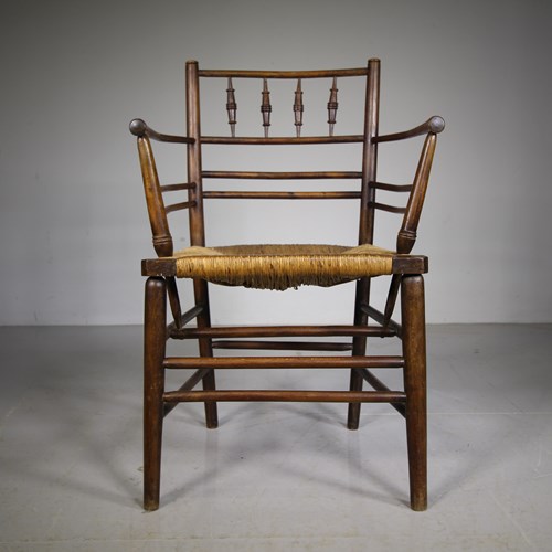 William Morris 19Th Century Antique Sussex Chair