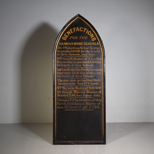Large Welsh Borders 19Th Century Original Painted Antique Sign