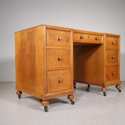 Heals Edwardian Antique Oak Buttery Hutch Desk – Labelled