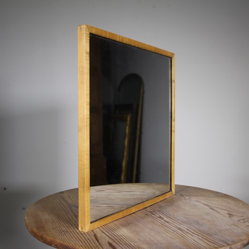 1930’S Gordon Russell Sycamore Wall Mirror – Labelled 
