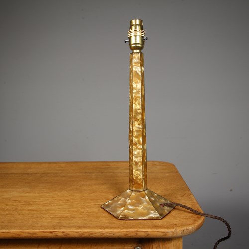 1920’S Faux Mother Of Pearl Table Lamp – Rewired