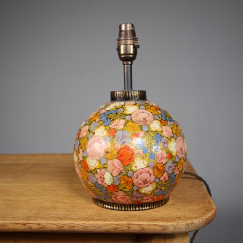 Lovely 1920’S Kashmiri Table Lamp – Rewired 