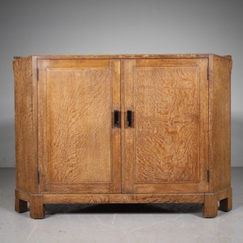 Heals Special Order 1930’S Oak Corner Cupboard – Labelled