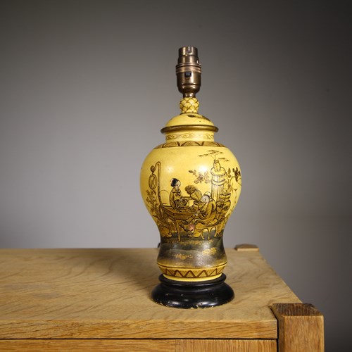 English Antique Chinoiserie Table Lamp – Rewired