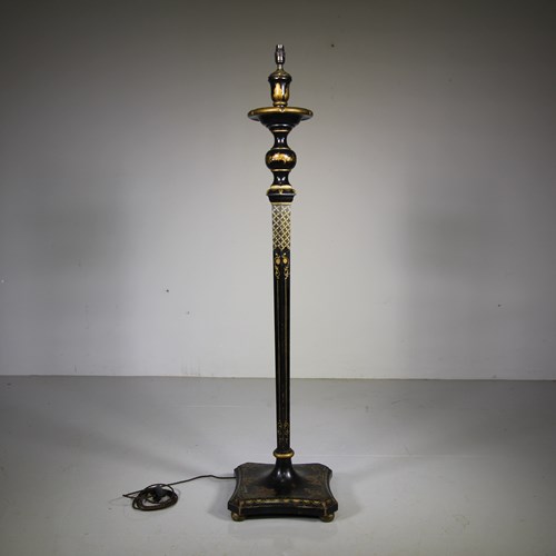 Edwardian Antique Chinoiserie Floor Lamp – Rewired