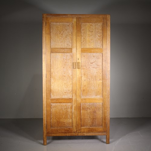 Heals Of London 1920’S Oak Wardrobe - Labelled