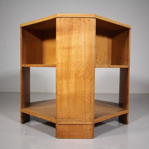 Heals Of London 1930'S Oak 'Book' Side Table