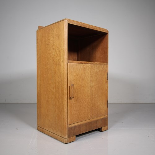 Heals Of London 1930’S Oak Bedside Cabinet