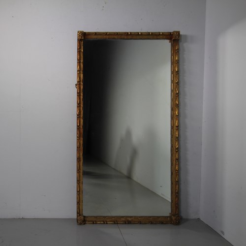 Early 19Th Century Antique Carved & Gilt Wall Mirror 