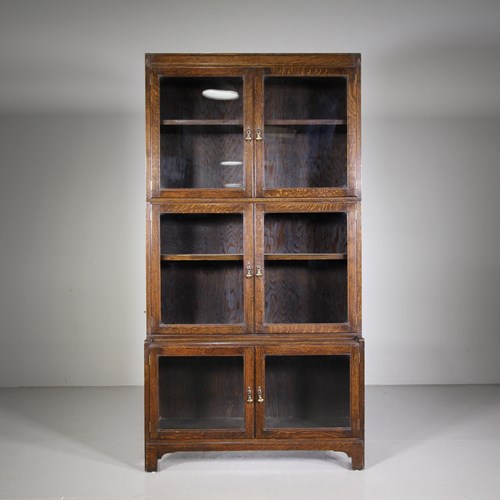 Heals 1920’S Solid Oak Stacking Bookcase