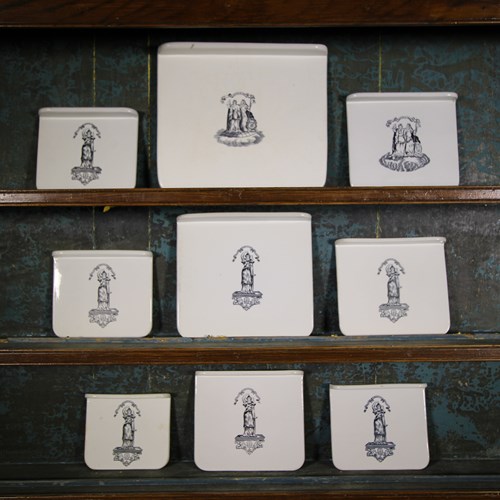 Collection Of 19Th Century Antique Creamware Dairy Plates 