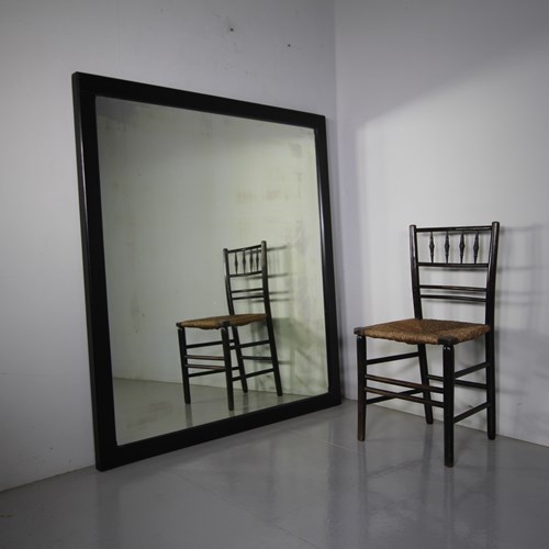 Large English 19Th Century Antique Outfitters Mirror 