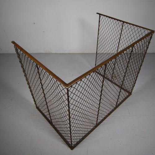 Large & Deep English 19Th Century Antique Fire Guard 