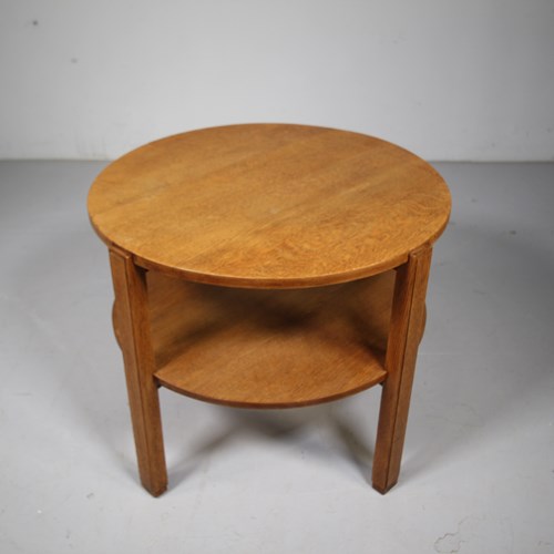 Heals Of London 1930'S Low Oak Table - Labelled 