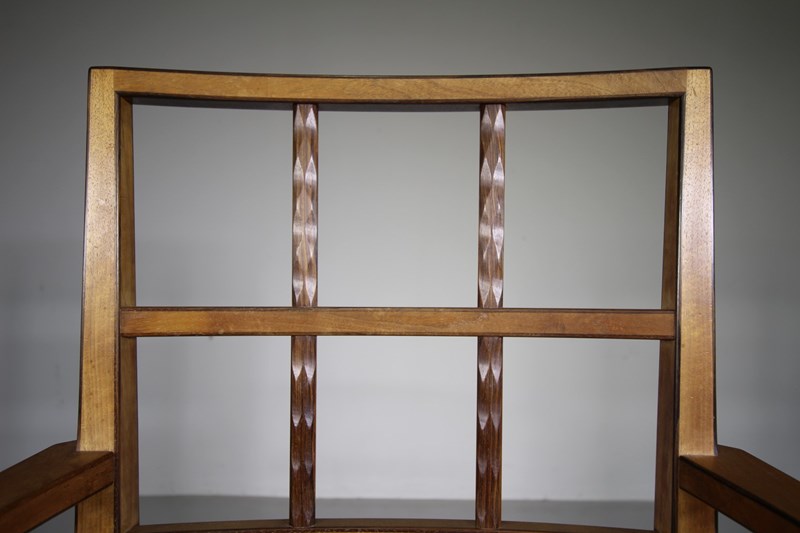 Very Rare Peter Waals 1936 Walnut Carver Dining Chair -miles-griffiths-antiques-img-4784-custom-main-638216597019131255.JPG