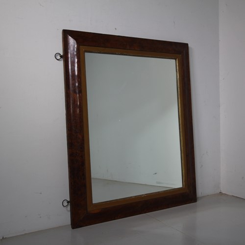 Georgian Pollard Oak Antique Wall Mirror 