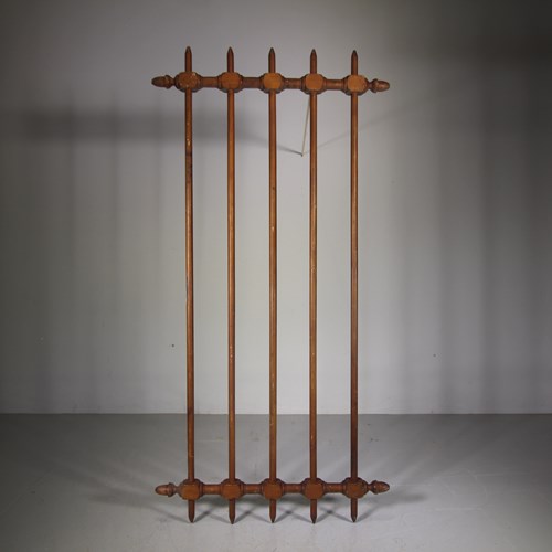 19Th Century English Antique Pine Hanging Rack 