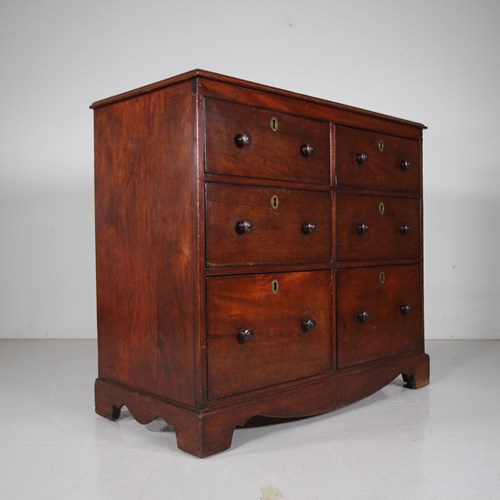 English Georgian Antique Haberdasher's Chest Of Drawers