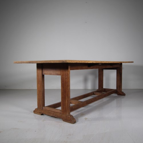 Large English Antique Oak Refectory Dining Table