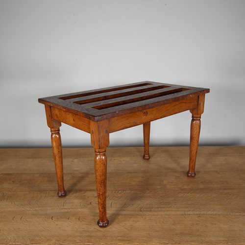 19Th Century English Oak Luggage Rack