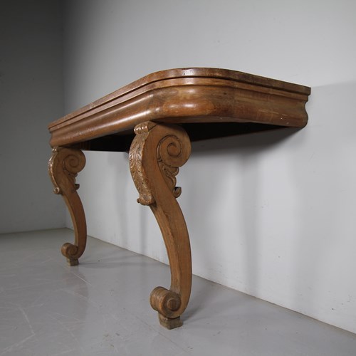 Large English Early 19Th Century Antique Pine Console Table 