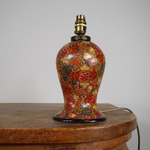 1930'S Kashmiri Table Lamp - Rewired