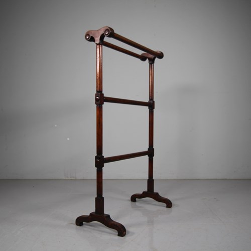 Regency English Quality Antique Mahogany Narrow Towel Rail 