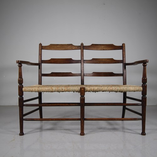 Listed William Morris Antique Clissett Style Bench Seat 