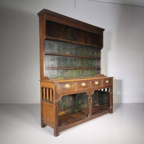 Rare Georgian Original Painted Pine Tregaron Antique Welsh Dresser