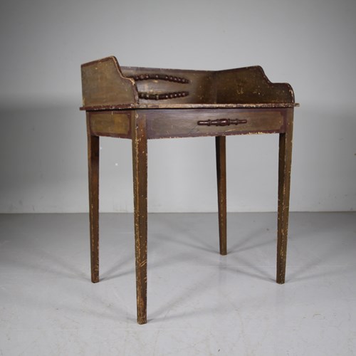 19Th Century Original Painted Pine Antique Side Table