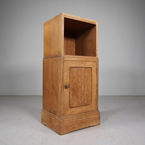 Heals Of London 1920'S Oak Bedside Cabinet 