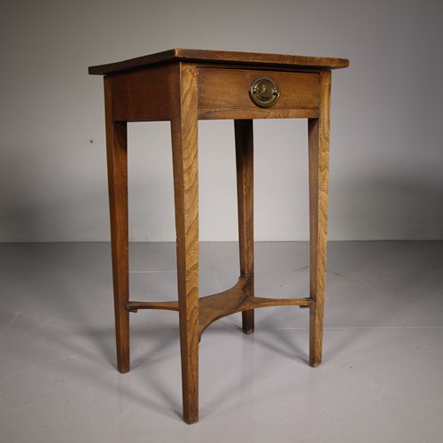 Georgian Antique Elm Side Table 